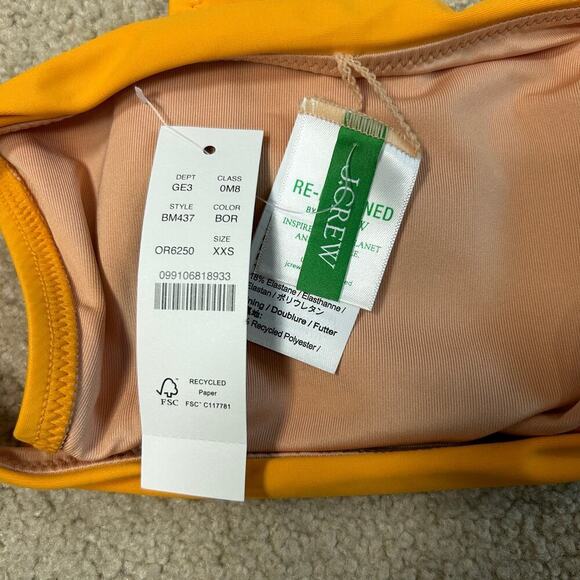 NWT J. Crew Scrunchie Strap Full-Coverage Bikini Bottom Swim Surf Paddle Sz XXS - Picture 4 of 4